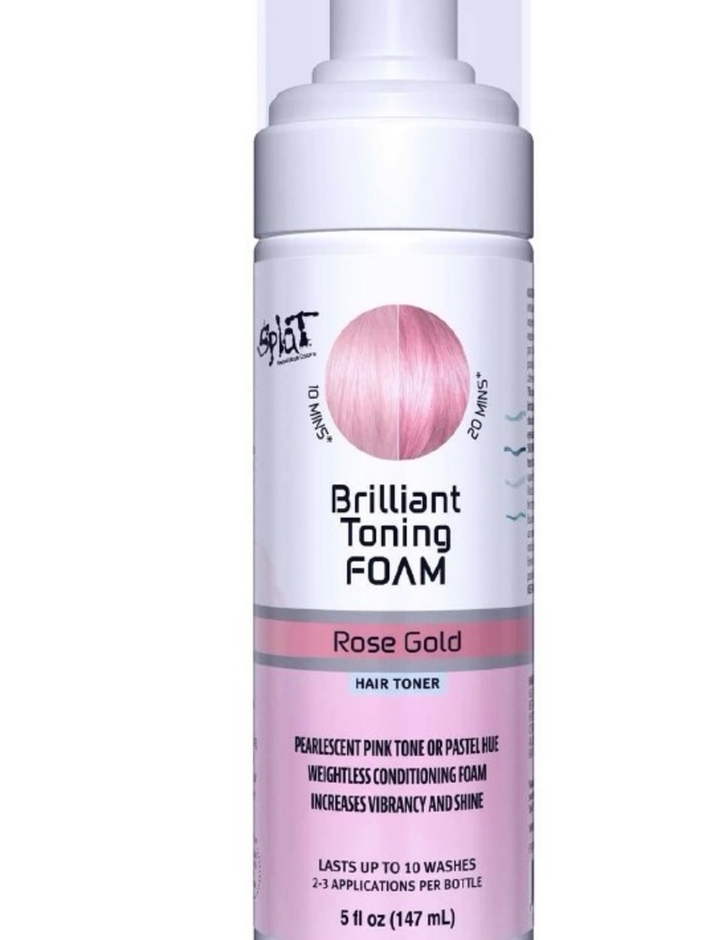 Splat Brilliant Conditioning Toning Foams- Rose Gold